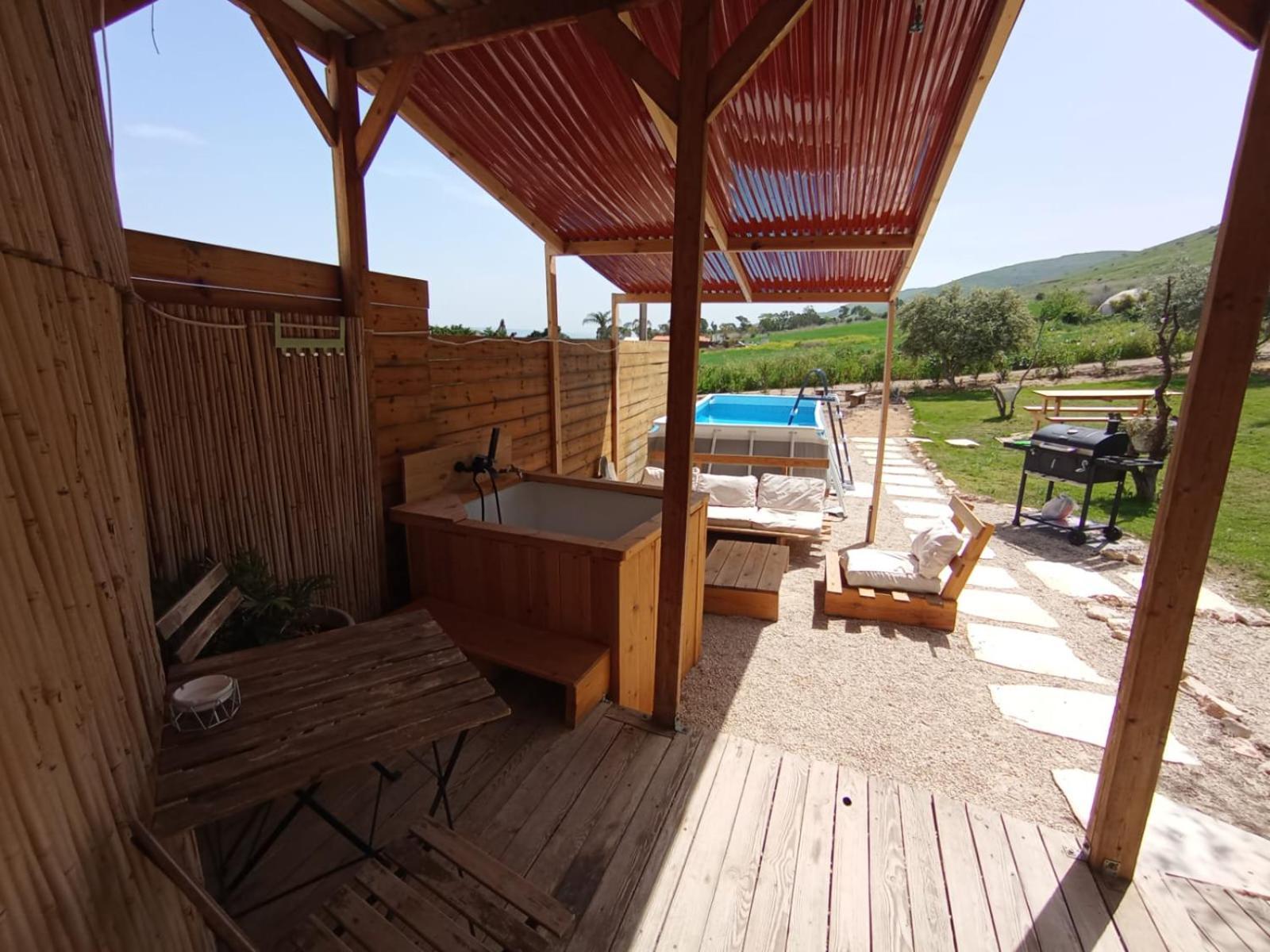 Olive Dome - כיפה גיאודזית ענקית ומודרנית בין עצי הזית Hotel Javne Kültér fotó
